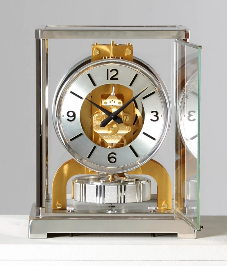 Atmos clock from Jaeger LeCoultre in rare silver - gold