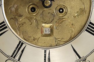 Grandfather clock with calendar