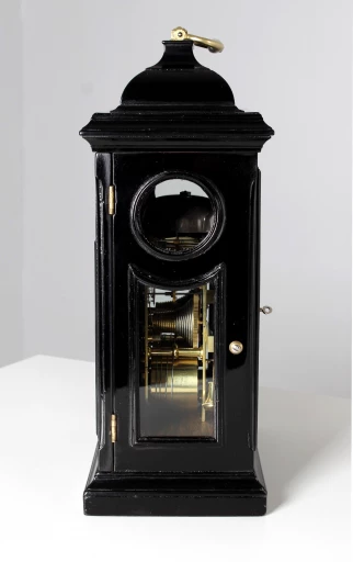 Black bracket clock