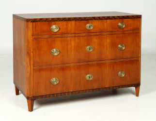 Cassettiera Biedermeier in ciliegio