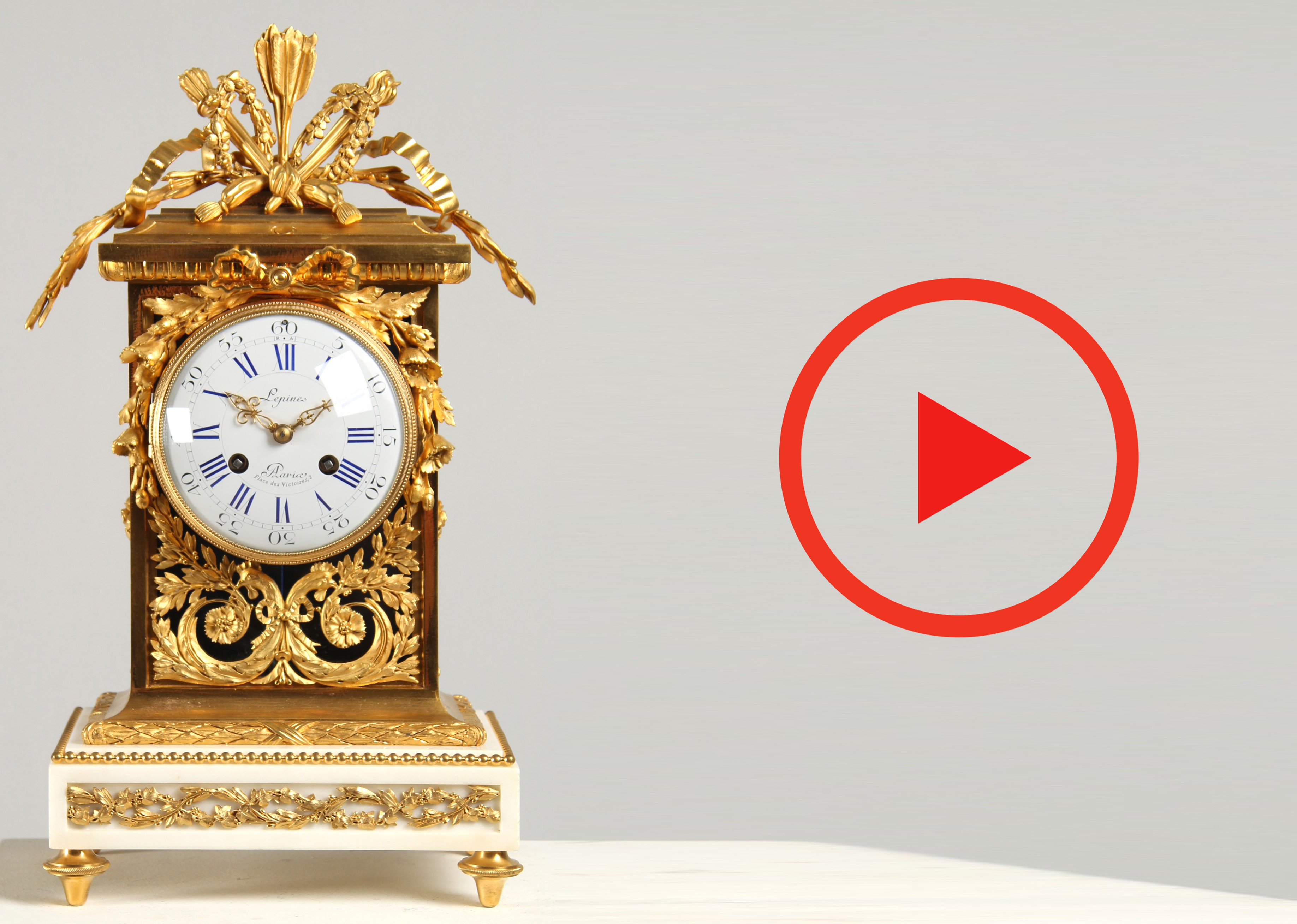 Horloge Cheminée Regency Nu Femme Aphrodite - Ancienne Figure Mythologie