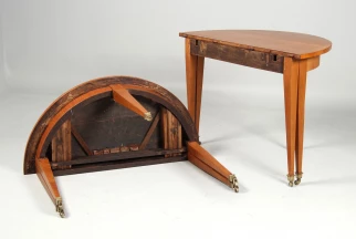 Demilune console