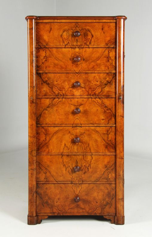 Antique chest of drawers, chiffonier, Wellington Chest, walnut, c 1860 - England
Walnut
around 1860