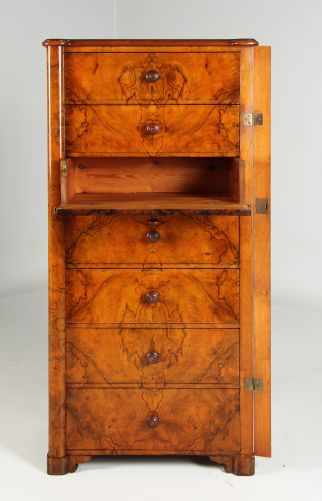 Antique high chest of drawers