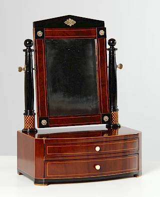 <p>Northern Germany (Hamburg)<br />
Mahogany, maple<br />
Dated: 1832</p>