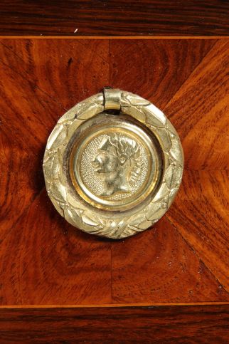Pull ring with medallion