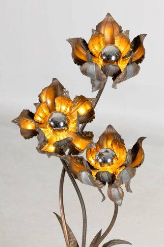 1970s flower floor lamp