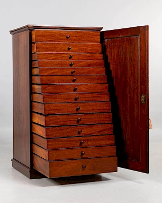 <p>England<br />
Mahogany<br />
Mid 19th century</p>