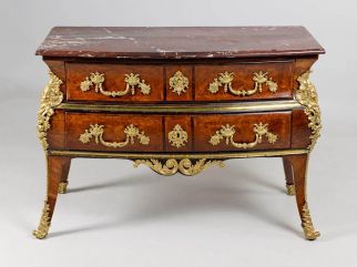Cassettiera francese con accessori in bronzo