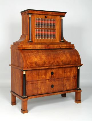 Antico segretario Biedermeier in ciliegio