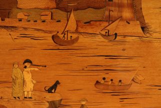 Segelschiffe Intarsie