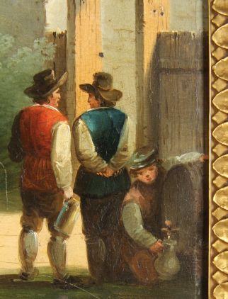 Biedermeier Bilderuhr Österreich