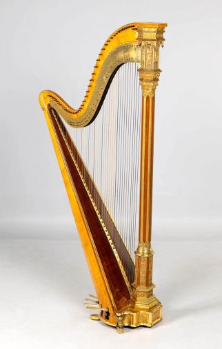 Double pedal harp