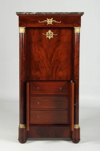 Empire secretary mahogany