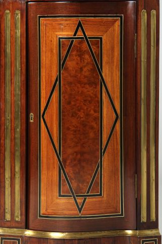 Marquetry corner unit