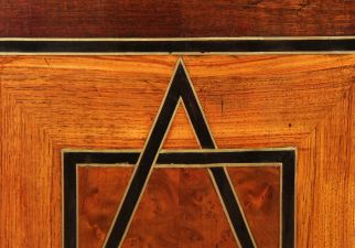 Brass marquetry