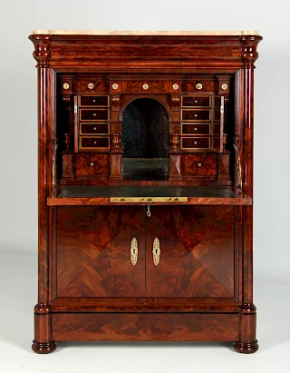 <p>France<br />
Mahogany<br />
Mid 19th century</p>