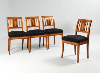 Four Biedermeier chairs