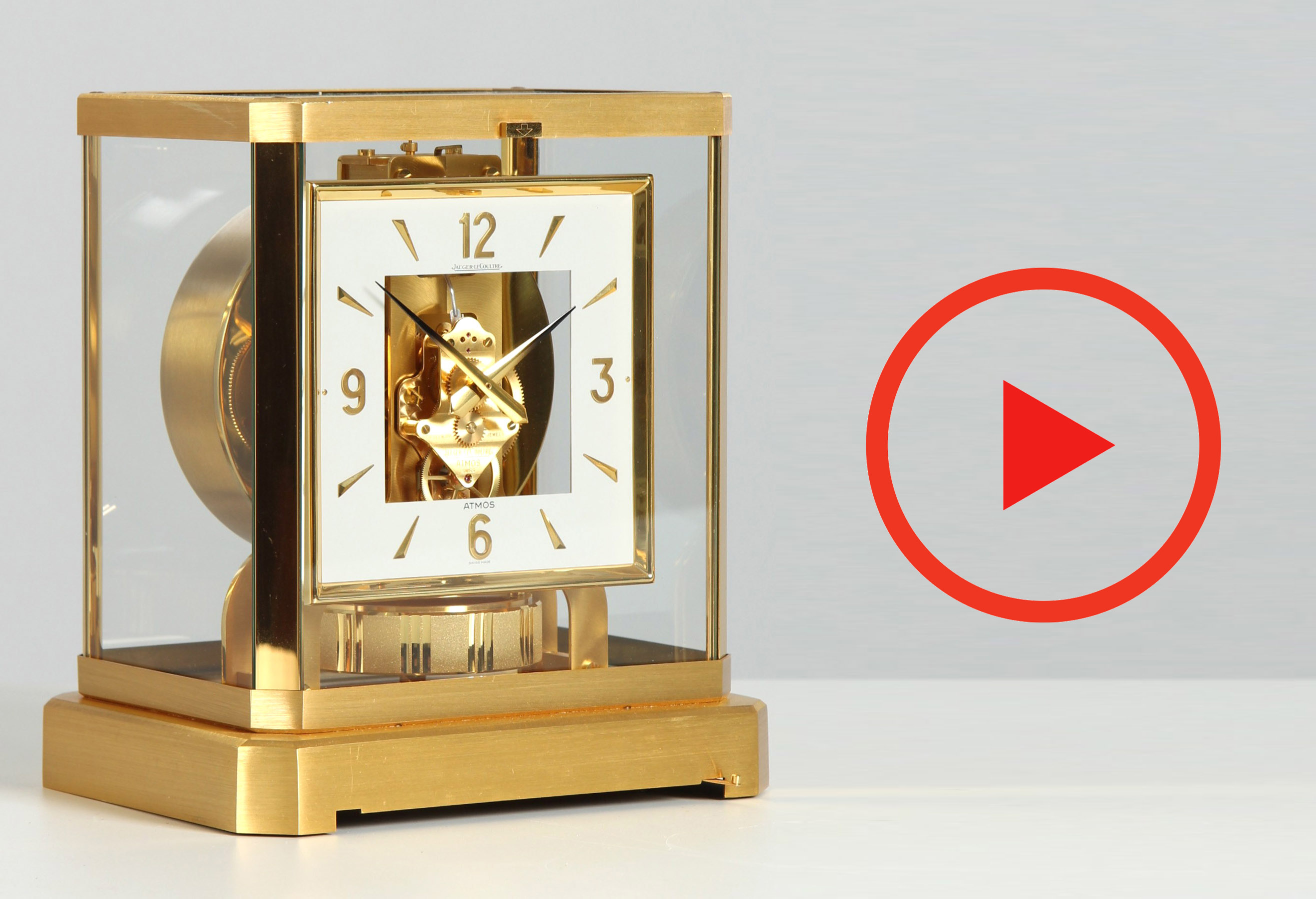 Jaeger LeCoultre, Atmos square dial clock, 1980
