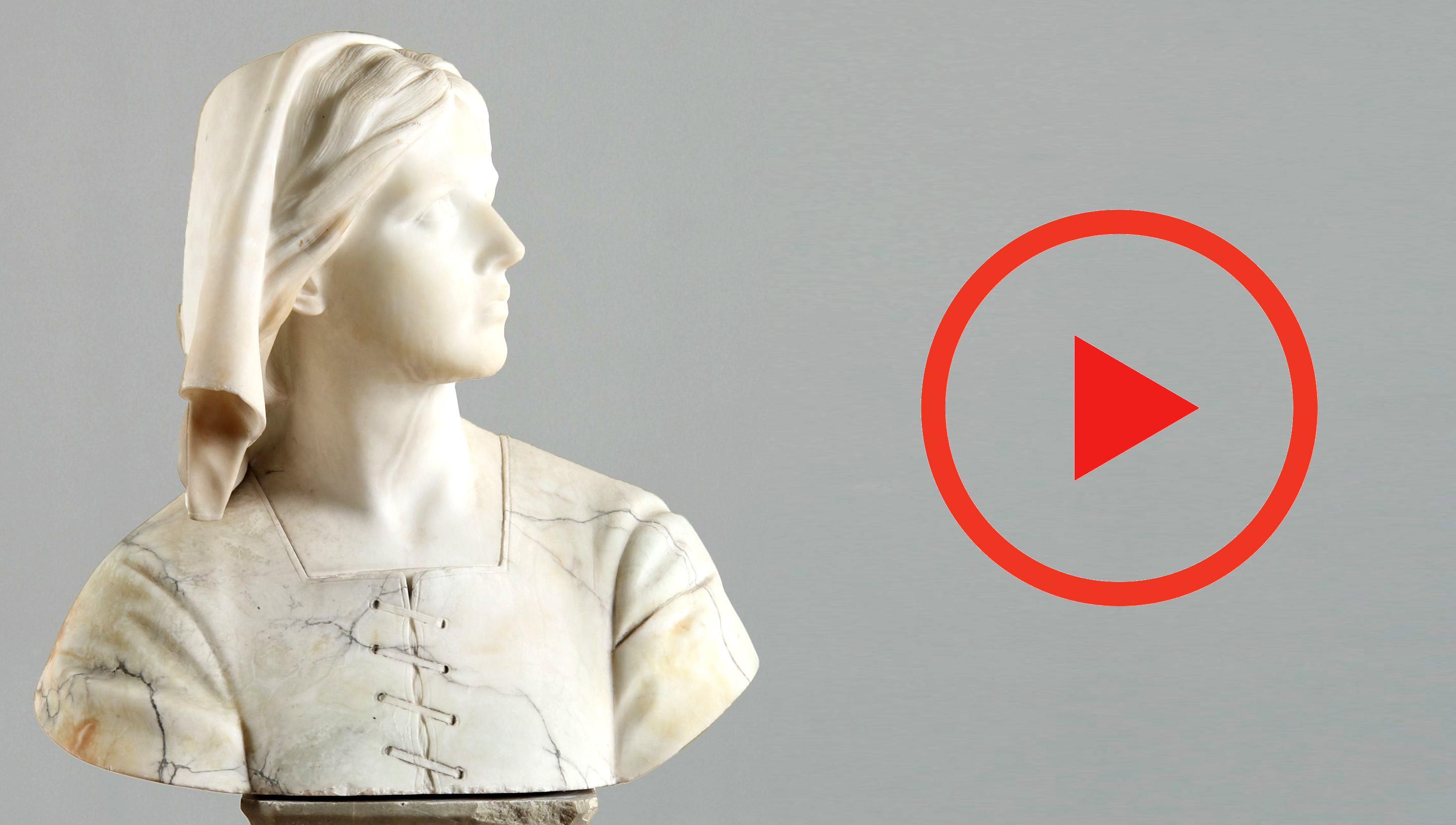 Giuseppe Bessi - Bust of Joan of Arc from the late 19th century