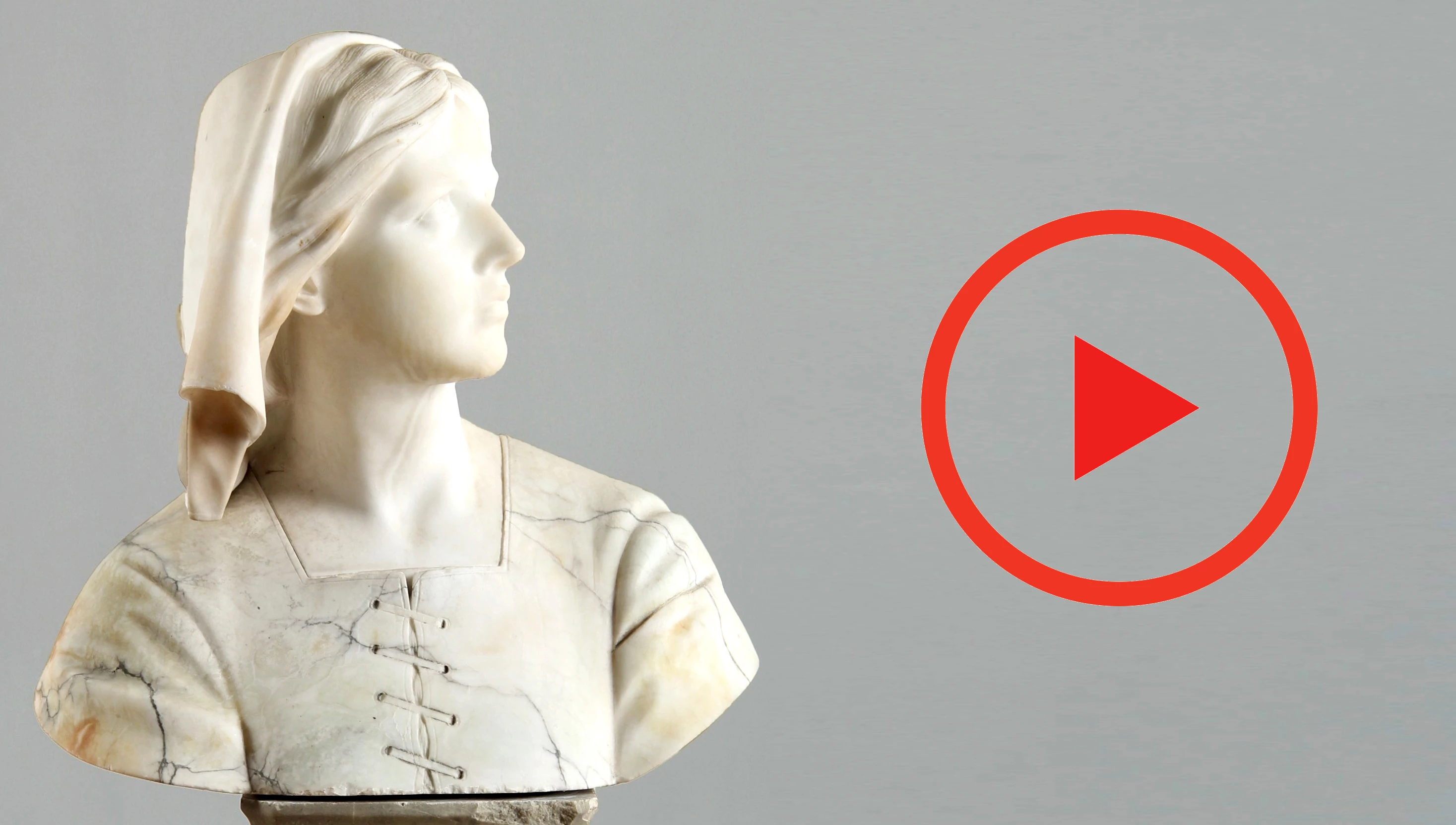 Giuseppe Bessi - Bust of Joan of Arc from the late 19th century