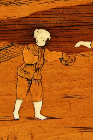 Holz Gravur Elfenbein