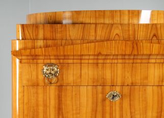 Cerisier Biedermeier secrétaire avec compartiment secret