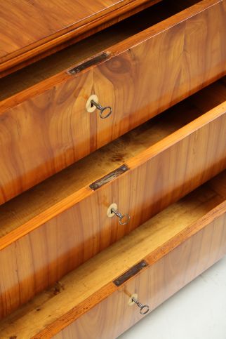 Small antique Biedermeier cherry chest of drawers