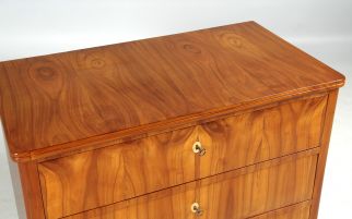 Small antique Biedermeier cherry chest of drawers