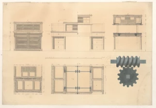 Möbelentwurf Karl Schmidt Wien um 1825