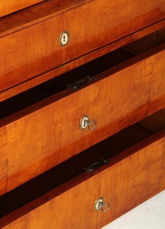 Antiker Biedermeier Bücherschrank mit Schubladen