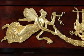 Empire Ormolu feuervergoldete Bronze Paris
