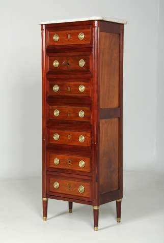Secrétaire antique très étroit 50 cm