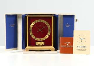 Atmos Tisch-Uhr von Jaeger LeCoultre mit originaler Box