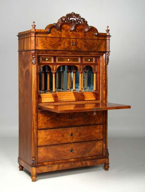 Secretary with marquetry, Louis-Philippe style around 1870 - Germany
Walnut
around 1870