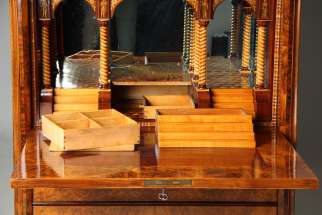 Secret compartment antique secretary