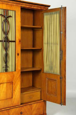 Antique Biedermeier bookcase cherry 1825