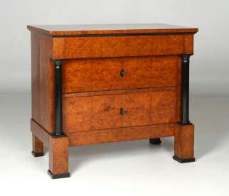 Kleine Biedermeier Kommode mit Säulen