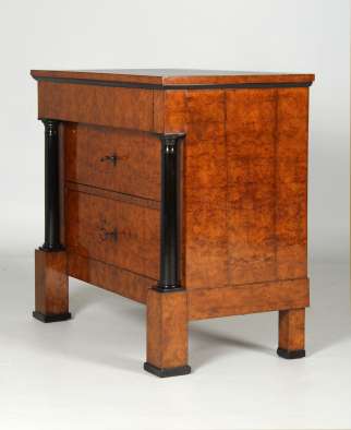 Kleine Biedermeier Kommode mit Säulen