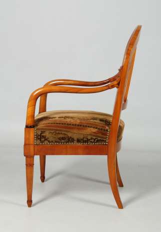 Antiker Biedermeier Sessel Kirsche um 1830