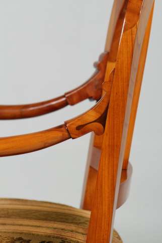 Antiker Biedermeier Sessel Kirsche um 1830