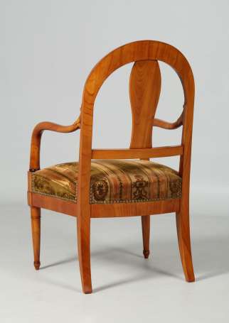 Antiker Biedermeier Sessel Kirsche um 1830