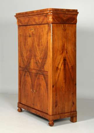 Biedermeier secretary desk in walnut, c. 1830