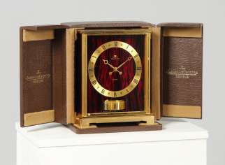 Horloge de bureau Atmos rare de Jaeger-LeCoultre, datant de 1977