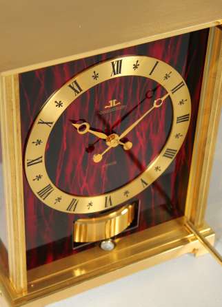 Horloge de bureau Atmos rare de Jaeger-LeCoultre, datant de 1977