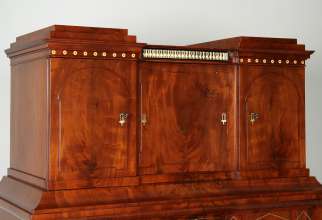 Secrétaire de style Biedermeier en acajou