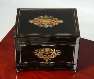 Coffret à liqueurs ancien de style Napoléon III