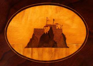 Landschaft Marketerie Intarsie