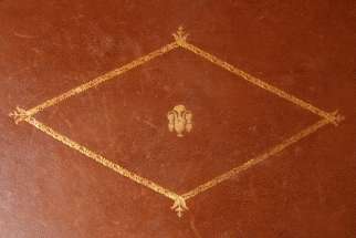 antique embossed leather